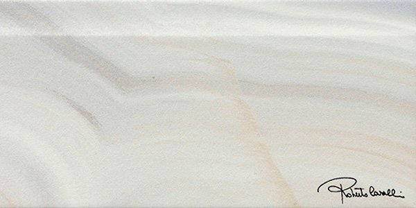 Бордюры Roberto Cavalli Agata Alzata Azzurro Firma 558834, цвет серый, поверхность матовая, прямоугольник, 150x300