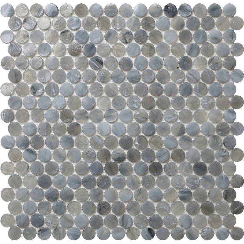 Мозаика Alma Mosaic Glamour APN-01, цвет серый, поверхность глянцевая, квадрат, 310x310