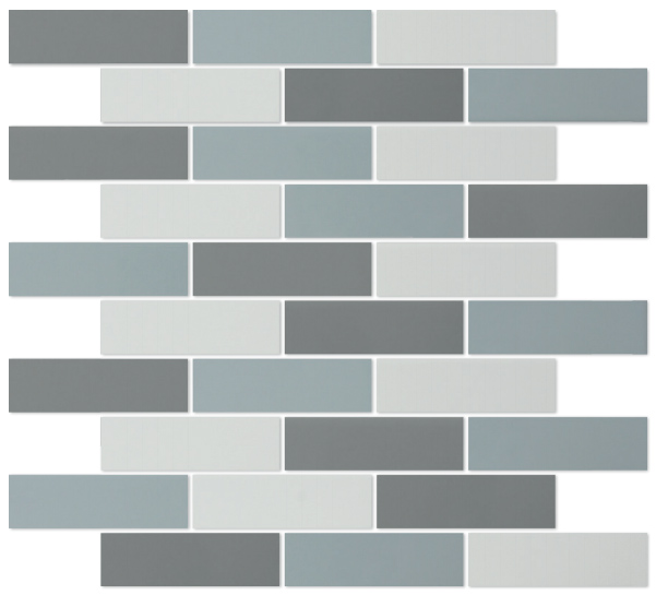 Мозаика Heralgi Eternal Brick Mosaic Blend-2, цвет разноцветный, поверхность глянцевая, под кирпич, 254x267