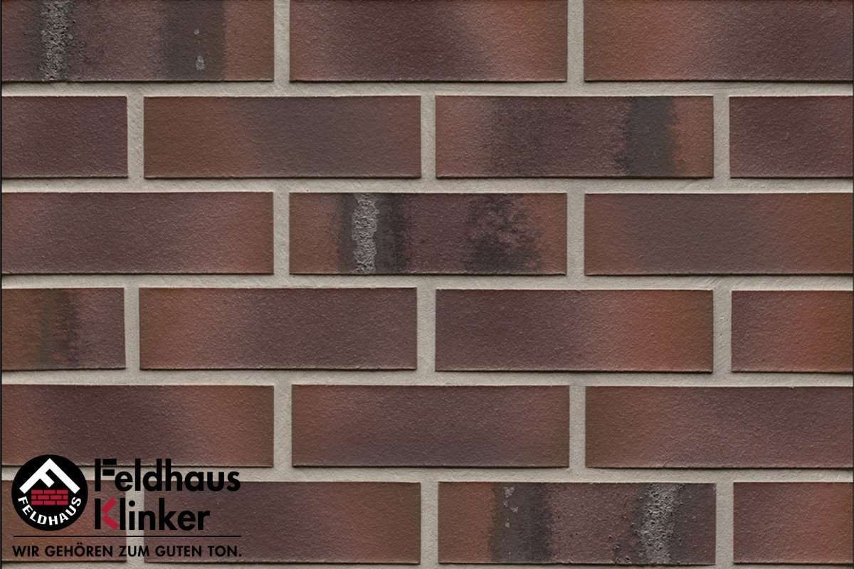 Клинкер Feldhaus Klinker Carbona Carmesi Maritimo R561NF14, цвет коричневый, поверхность матовая, под кирпич, 71x240