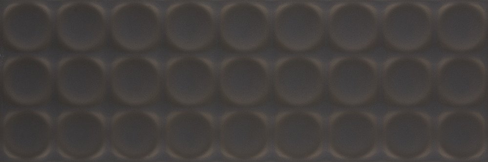 Декоративные элементы Serra Flavia Anthracite Circle Decor, цвет чёрный, поверхность глянцевая, прямоугольник, 300x900