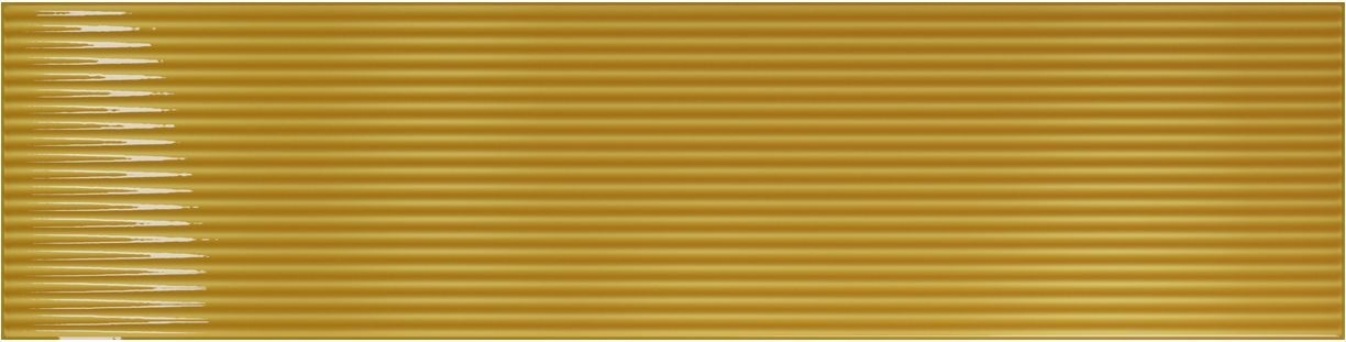 Керамическая плитка Amadis Плитка Stripes Albero Crackle 8436552229491, цвет золотой, поверхность глянцевая рельефная, прямоугольник, 65x261