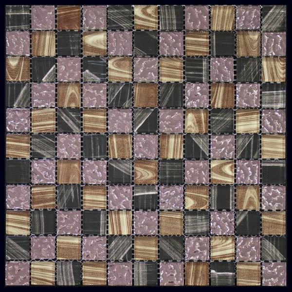 Мозаика Natural Mosaic Flash 5BD-091 (5BD-091C3) (Стекло), цвет разноцветный, поверхность глянцевая, квадрат, 300x300