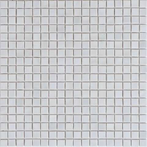Мозаика Alma Mosaic Opaco NC0208, цвет белый, поверхность глянцевая, квадрат, 295x295