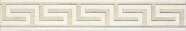 Бордюры Infinity Greca Cenefa Blanco, цвет белый, поверхность лаппатированная, прямоугольник, 100x600