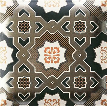 Керамическая плитка Mainzu Nilo Brown Decor, цвет коричневый, поверхность глянцевая, квадрат, 150x150