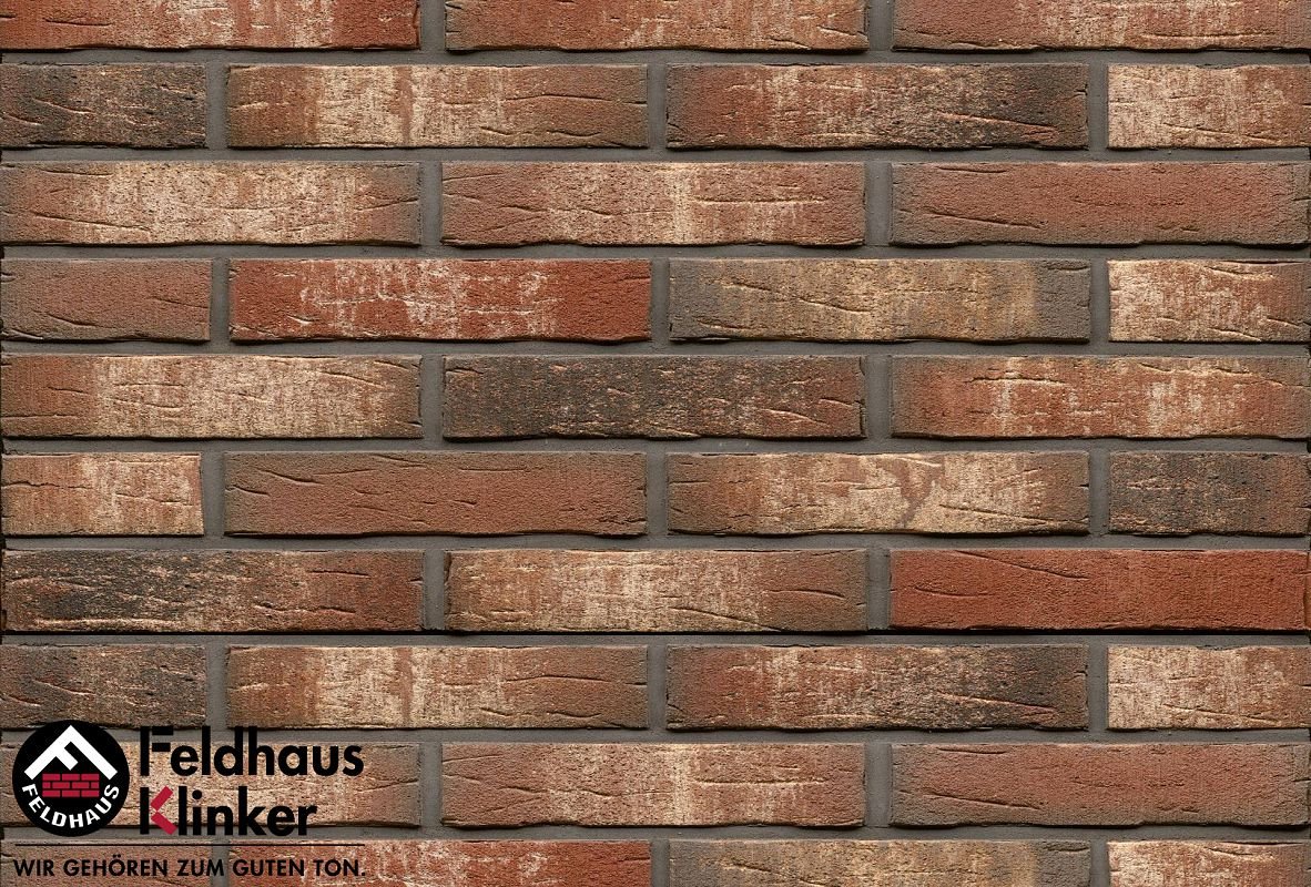 Клинкер Feldhaus Klinker Sintra Nolani Ocasa R658DF14, цвет коричневый, поверхность матовая, под кирпич, 52x240