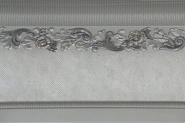 Бордюры Infinity Cardinale II Zocalo Gris, цвет серый, поверхность глянцевая, прямоугольник, 200x300