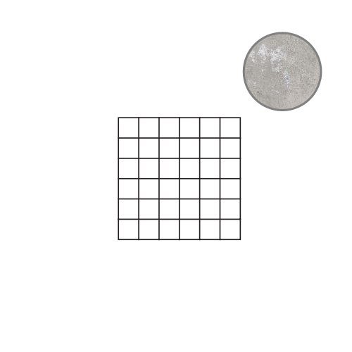 Мозаика ABK Ghost Mos. Quadretti Grey PF60004906, цвет серый, поверхность матовая, квадрат, 300x300