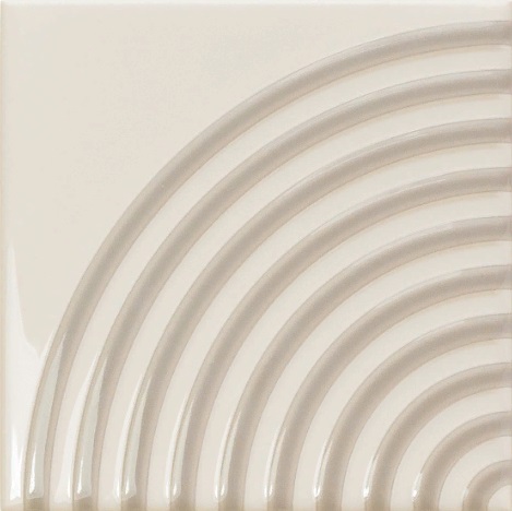 Керамическая плитка Wow Twister Twist Vapor Greige 129323, цвет бежевый, поверхность глянцевая матовая, квадрат, 125x125