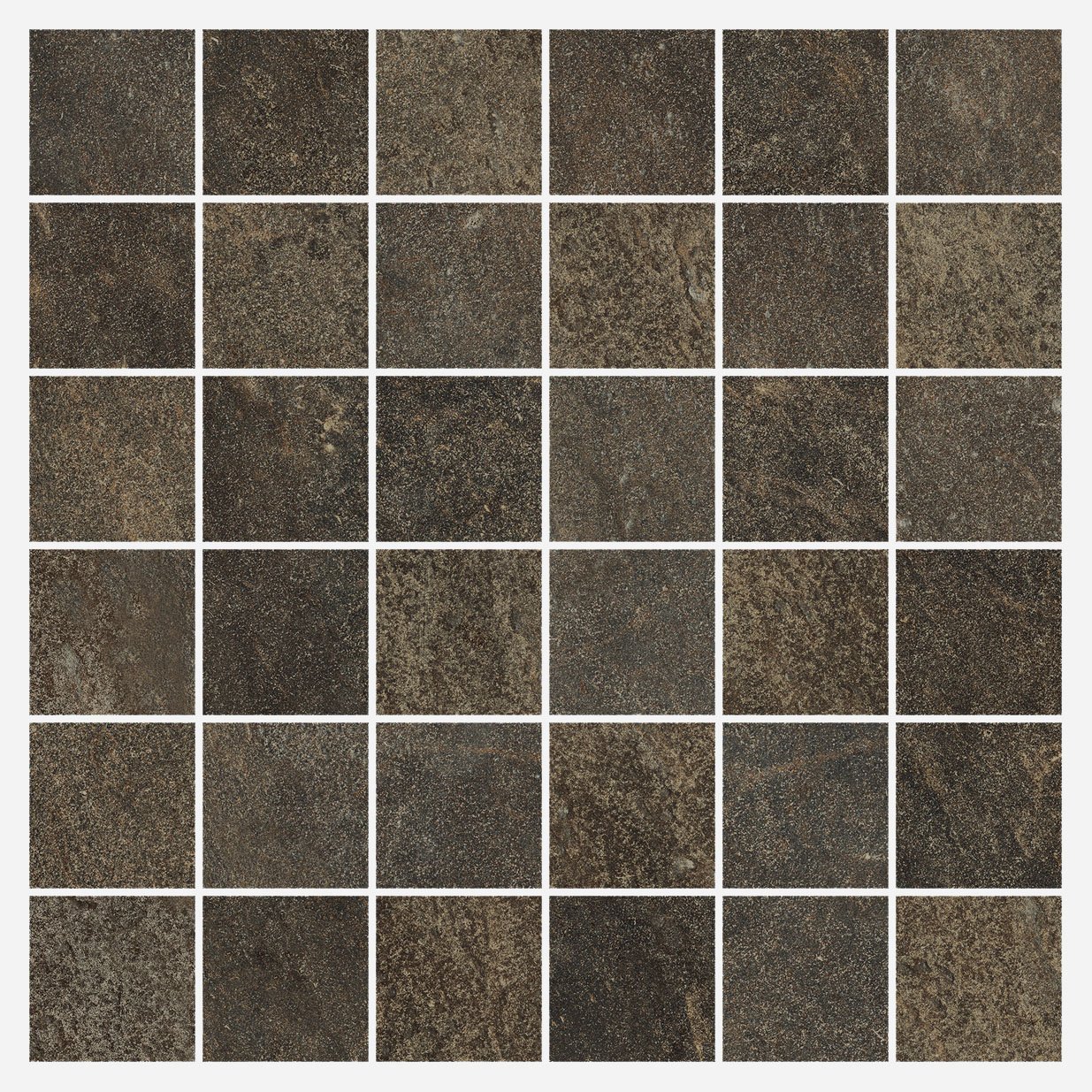Мозаика Italon Genesis Brown Mosaico 610110000351, цвет коричневый, поверхность матовая, квадрат, 300x300