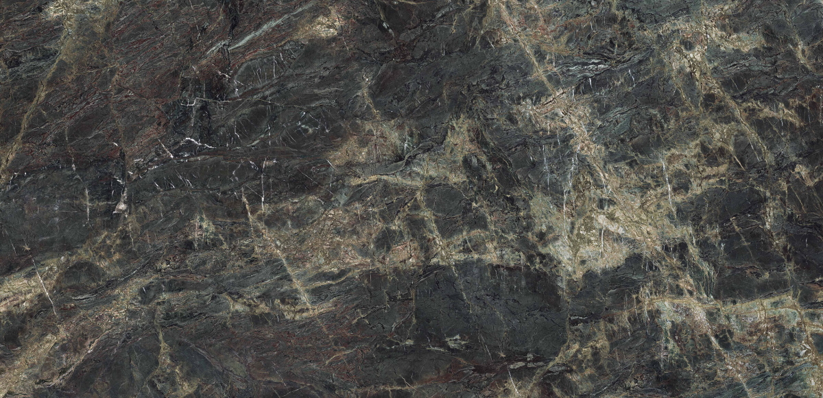 Широкоформатный керамогранит Neolith Classtone Amazonico 12mm Slate, цвет серый зелёный, поверхность рельефная, прямоугольник, 1600x3200