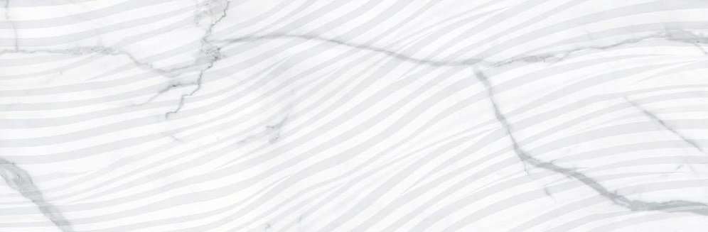 Керамическая плитка  Ajax White Curva HL, цвет белый, поверхность структурированная, прямоугольник, 300x900