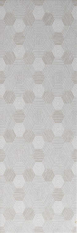 Керамическая плитка El Molino Venecia Decor Geo Gris, цвет серый, поверхность матовая, прямоугольник, 250x750