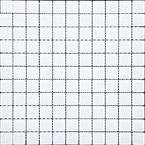Мозаика Natural Mosaic Color Palette A-066 (Стекло), цвет белый, поверхность глянцевая, квадрат, 300x300