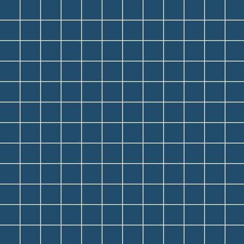 Мозаика Ce.Si Matt Notte Su Rete 2,5x2,5, цвет синий, поверхность матовая, квадрат, 300x300