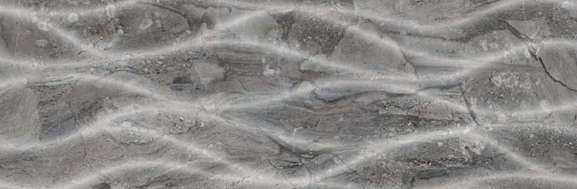 Керамическая плитка Baldocer Decor Nami Dreire Carbone, цвет серый, поверхность глянцевая, прямоугольник, 280x850