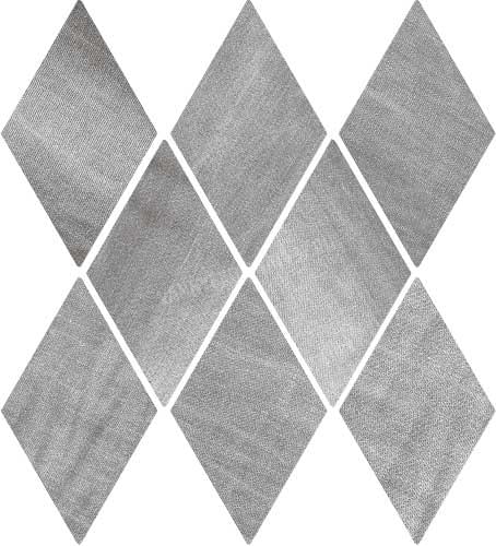 Керамическая плитка Wow Denim Diamond Grey 117409, цвет серый, поверхность матовая, ромб, 139x239