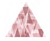 Декоративные элементы Petracers Triangolo Impressioni Rosa, цвет розовый, поверхность глянцевая, квадрат, 170x170
