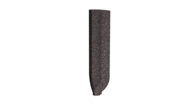 Спецэлементы Rako Taurus Granit TSIRB069, цвет чёрный, поверхность матовая, прямоугольник, 90x23