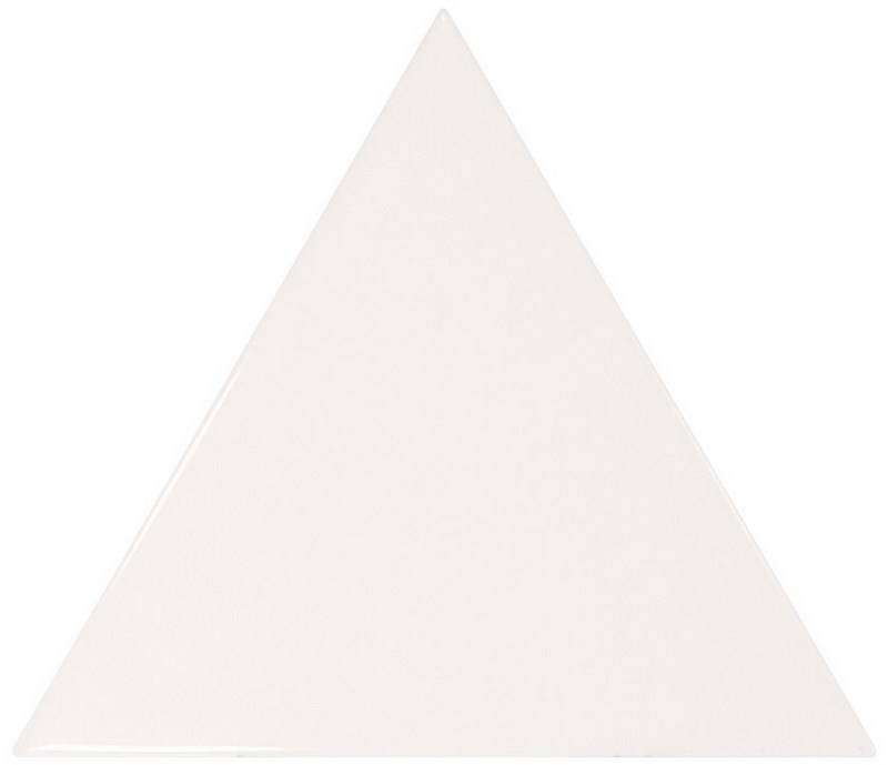 Керамическая плитка Equipe Scale Triangolo White 23813, цвет белый, поверхность глянцевая, треугольник, 108x124