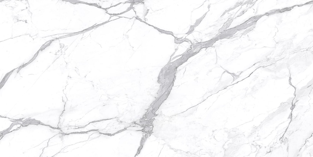 Широкоформатный керамогранит Level Marmi Stuoiato Statuario Extra Lappato EJ24, цвет белый, поверхность лаппатированная, прямоугольник, 1600x3200