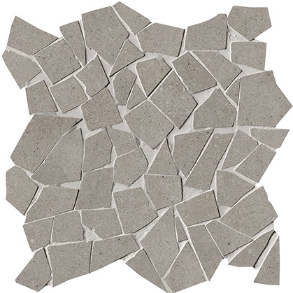 Мозаика Fap Nux Taupe Gres Schegge Mosaico Anticato, цвет серый, поверхность матовая, квадрат, 300x300