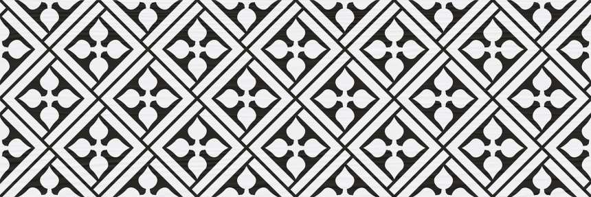 Керамическая плитка Lasselsberger Локивуд Пэчворк 7264-0004, цвет чёрно-белый, поверхность матовая, прямоугольник, 200x600