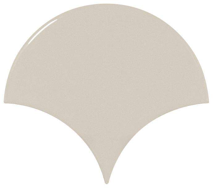 Керамическая плитка Equipe Scale Fan Greige 23291, цвет бежевый, поверхность глянцевая, чешуя, 106x120