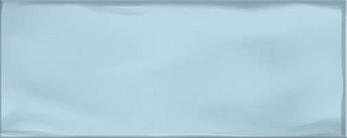 Керамическая плитка Azori Nuvola Aqua, цвет голубой, поверхность глянцевая, прямоугольник, 201x505