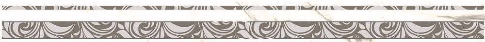 Бордюры Axima Мартиника Бордюр G, цвет серый, поверхность глянцевая, прямоугольник, 50x600