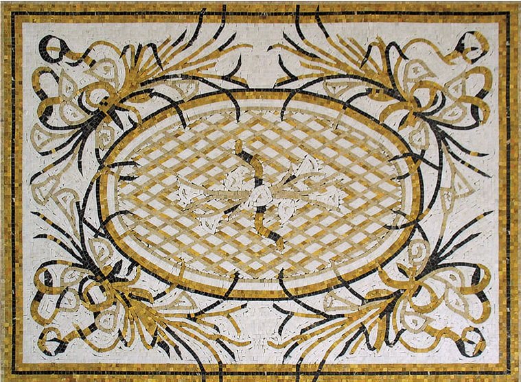 Мозаика Natural Mosaic Мозаичные ковры PP-01 (SB-P), цвет разноцветный, поверхность полированная, прямоугольник, 850x1150