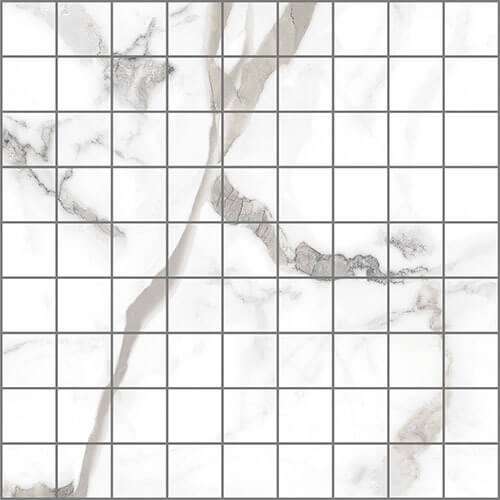 Мозаика Керлайф Arabescato Bianco, цвет белый, поверхность полированная, квадрат, 294x294