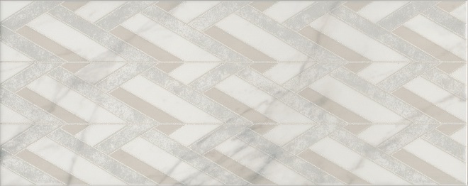 Декоративные элементы Kerama Marazzi Алькала Бордюр MLD\A97\7198, цвет белый, поверхность глянцевая, прямоугольник, 200x500