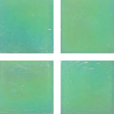 Мозаика Irida Fleur 15.R60(1), цвет зелёный, поверхность глянцевая, квадрат, 327x327