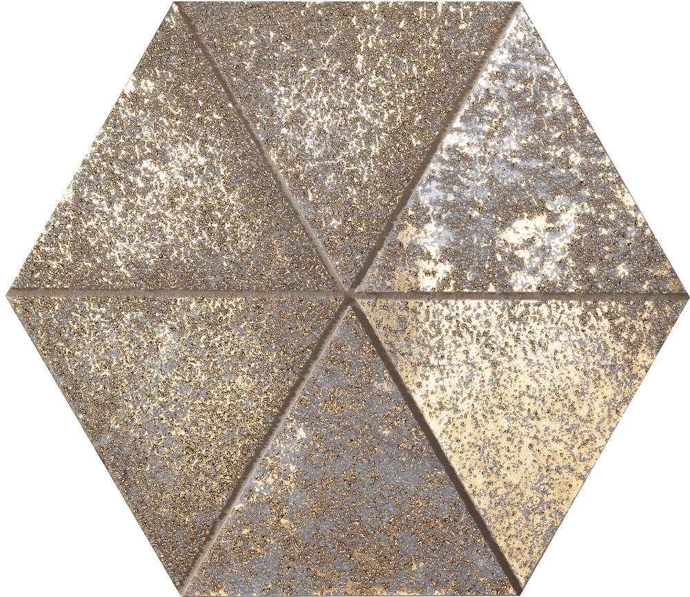 Мозаика Maciej Zien Sheen Gold, цвет коричневый, поверхность глянцевая, прямоугольник, 192x221