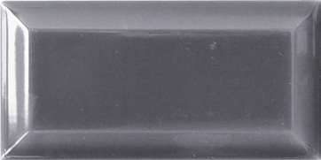 Керамическая плитка Cevica Metro Gris, цвет серый, поверхность глянцевая, кабанчик, 75x150