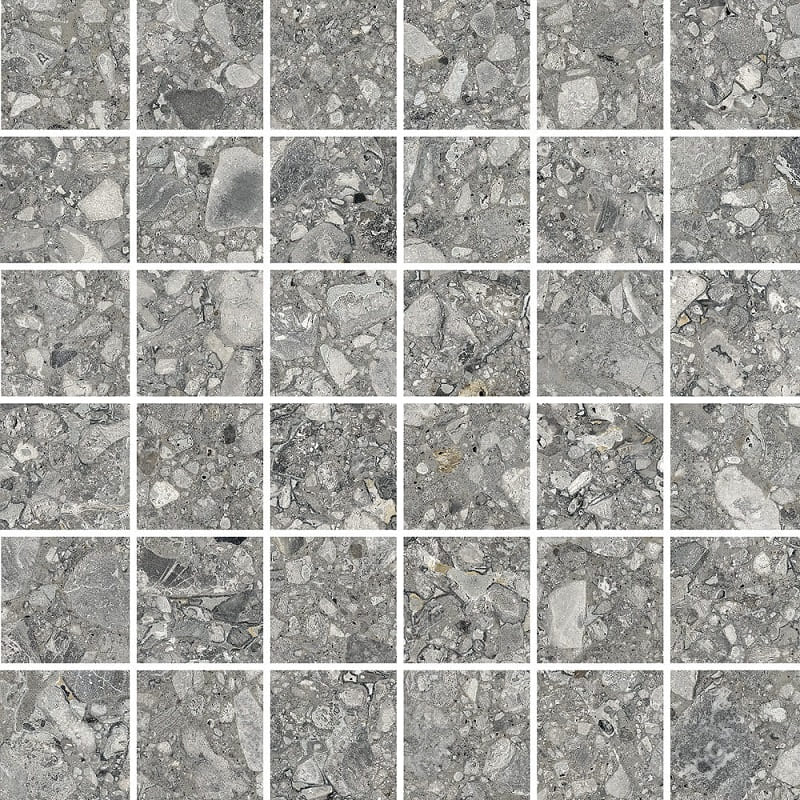 Мозаика Керамин Клемо 1 Мозайка, цвет серый, поверхность матовая, квадрат, 300x300