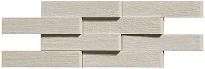 Мозаика Serenissima Costruire Mos.Bricks 3D Argilla Grigia 1062594, цвет серый, поверхность матовая 3d (объёмная), прямоугольник, 120x290