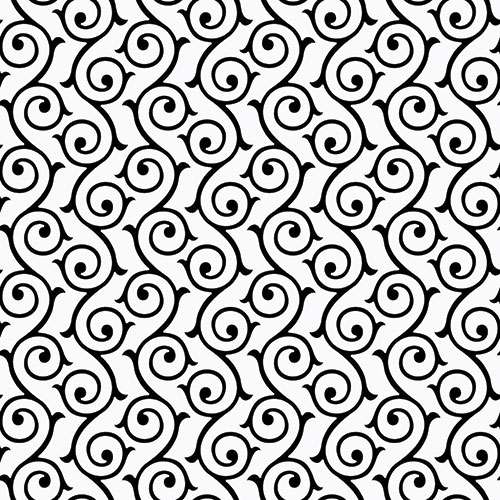 Декоративные элементы Vallelunga Colibri Nero Dec E3 6000291, цвет чёрно-белый, поверхность матовая, квадрат, 125x125