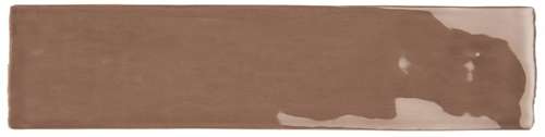 Керамическая плитка Bestile Bellini Marron, цвет коричневый, поверхность глянцевая, под кирпич, 75x300