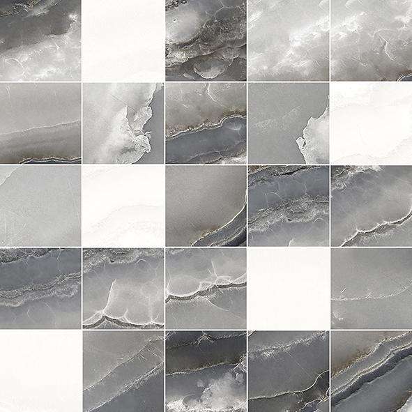 Мозаика Laparet Mania Мозаика Серый MM34102, цвет серый, поверхность глянцевая, квадрат, 250x250