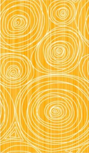 Декоративные элементы Cinca Fidji Yellow Galoa 0439/004, цвет жёлтый, поверхность глянцевая, прямоугольник, 320x550