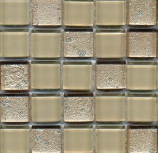 Мозаика Bars Crystal Mosaic Фантазийные миксы Z0604 (23x23 mm), цвет бежевый, поверхность глянцевая, квадрат, 300x300