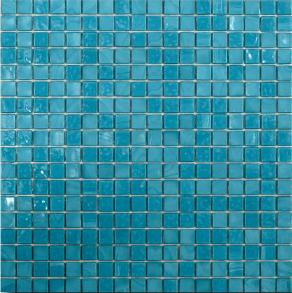 Мозаика Art & Natura Classic Alessandra 2, цвет бирюзовый, поверхность глянцевая, квадрат, 295x295