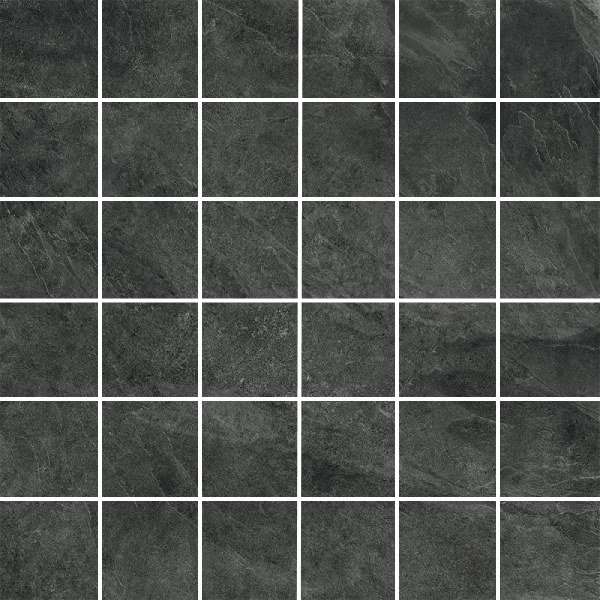 Мозаика Ariana Mineral Mosaico Graphite PF60001952, цвет серый, поверхность матовая, квадрат, 300x300