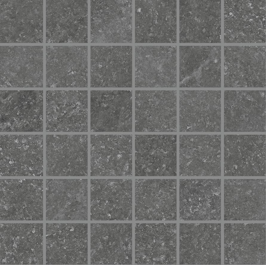Мозаика Provenza Salt Stone Mosaico Black Iron Lappato EM4F, цвет чёрный, поверхность лаппатированная, квадрат, 300x300