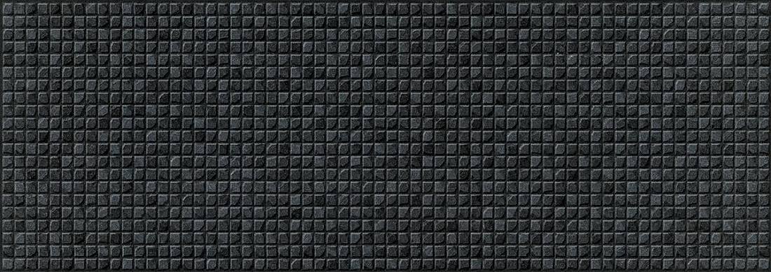 Керамическая плитка Керлайф Laura Mosaico Grafite, цвет чёрный, поверхность матовая, прямоугольник, 250x700
