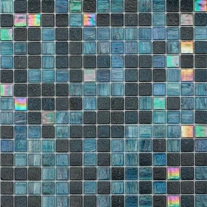Мозаика JNJ Mosaic HG Mosaic 5755, цвет бирюзовый, поверхность глянцевая, квадрат, 327x327