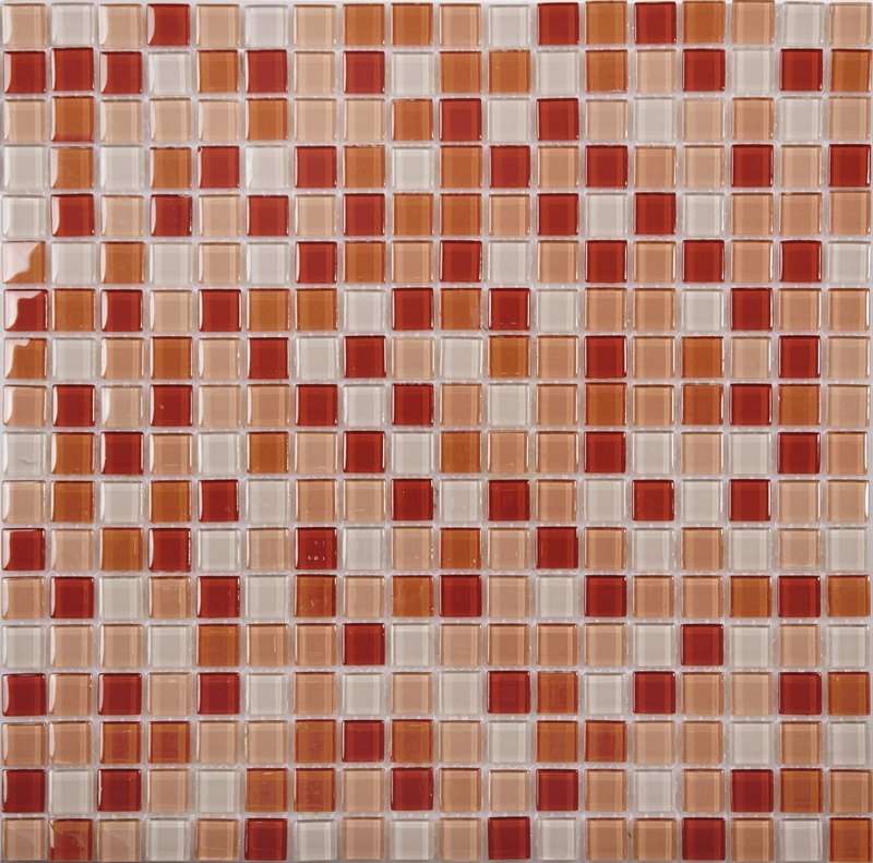 Мозаика NS Mosaic J-354, цвет розовый, поверхность глянцевая, квадрат, 305x305